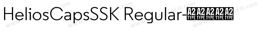 HeliosCapsSSK Regular字体转换